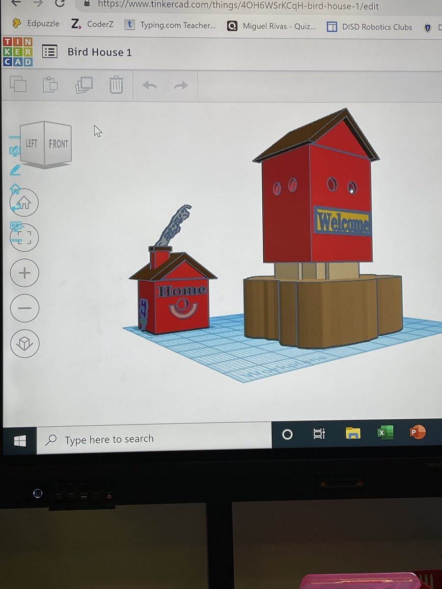 mrivas_STEM's tweet photo. 8th grade scholars @THeightsTAG are approaching the finish line. There’s many great designs.  This is one of the culminating projects in for our Design and Modeling unit. They truly brought their best game. https://t.co/CPV2p6Nutl