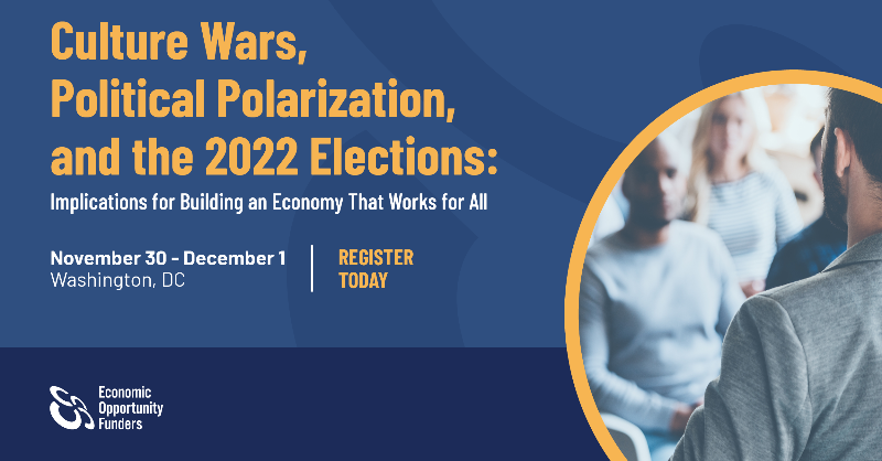 EOFnetwork's tweet photo. Join us on November 30-December 1 in Washington DC to explore what the election outcomes mean for our work as funders and to share your priorities and strategies with funder colleagues. Learn more and register here: https://t.co/3U6cdYrFMk