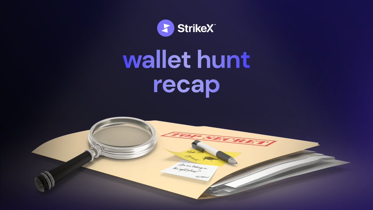TradeStrikeBVI's tweet photo. How’s everyone getting on with the #WalletHunt? 🔎
Here’s a recap for those that may have missed a word along the way.
As for today’s word… it will be shared tonight, so stay tuned!
#StrikeX #StrikeXwallet https://t.co/YVyyZ7dT7c