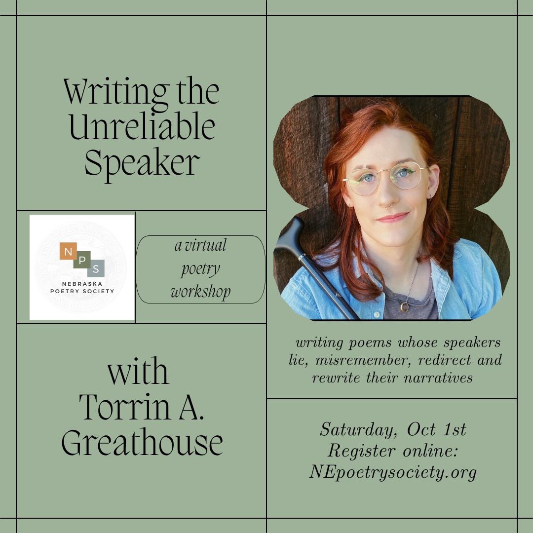A virtual workshop with @tagreathouse        where we will write poems whose speakers lie, misremember, redirect and rewrite their narratives. Join us! #poetrycommunity #poetrylovers #learnfromthebest #fortheloveofpoetry #amwritingpoetry #poets #virtualworkshop #poetryworkshop