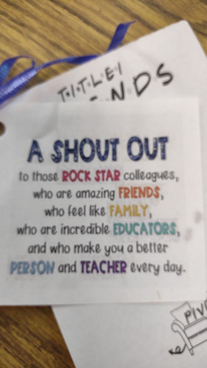 Watsonm100Mary's tweet photo. @Kimberead @skinner_frankie @mrstgwilkinson this fell out of my drawer today and reminded me of what great, inspirational leaders we have in Title1❤️ https://t.co/4tEBF70JDL