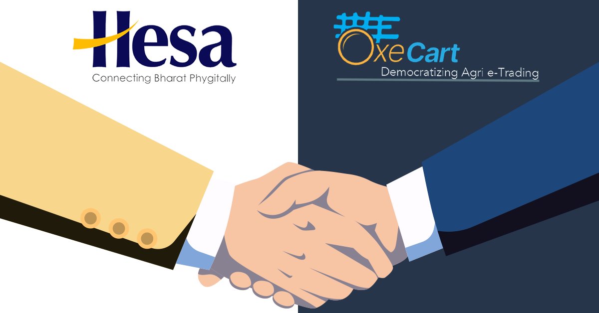 MyHesaApp's tweet photo. We are delighted to announce our collaboration with Oxecart, a virtual auctioning platform, to help farmers get better market linkages and competitive prices.
https://t.co/pxFxKGqLFt
@OxeCart #collaboration #partnership #HESA #HESAATHI #SuperAppforBharat #digitalindia #Ruraltech https://t.co/Fo2wWgc34v