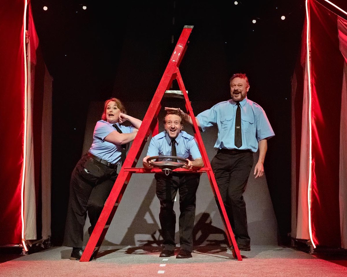 HGtheatre's tweet photo. SQUAD GOALS! 🙌😆

Our final instalment of #HTRep MEN OF THE WORLD runs until SAT 01 OCT. 🧳

Join Stick, Larry and Frank, a trio of northern coach drivers, as they take a trip down memory lane…🚌

🎟 https://t.co/ezY6urneZ3
📸 Ant Robling https://t.co/0mQxt0msac