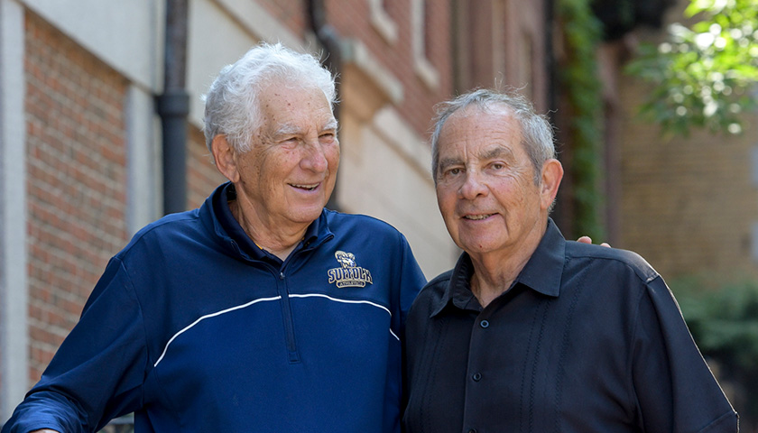 Suffolk University has received a new, $2 million gift commitment from Trustee Larry Smith, BSBA ’65, and his brother, Michael Smith, BSBA ’61, which will benefit both Suffolk Athletics and student scholarships. suffolk.edu/news-features/…