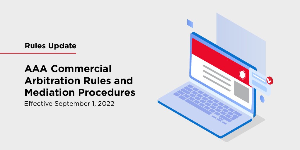 American Arbitration on Twitter "Following a twoyear initiative, we’ve announced updates to