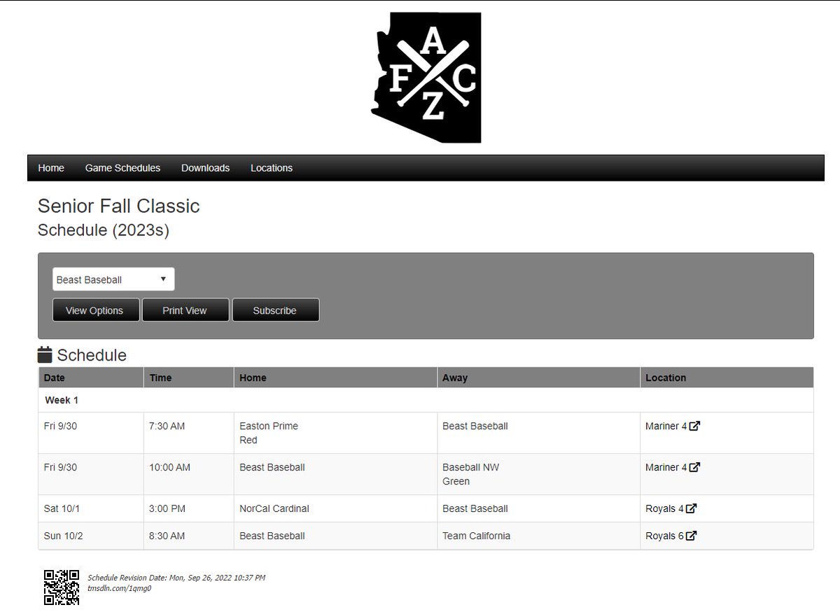 EthanPagenkopp's tweet photo. I will be playing in the Arizona Senior Fall Classic this week for @BeastBaseballS1. Looking forward to a great event! Here’s my schedule: @CoachShep7 @jucoroute @CoastRecruits https://t.co/VF3Iu4jQkl