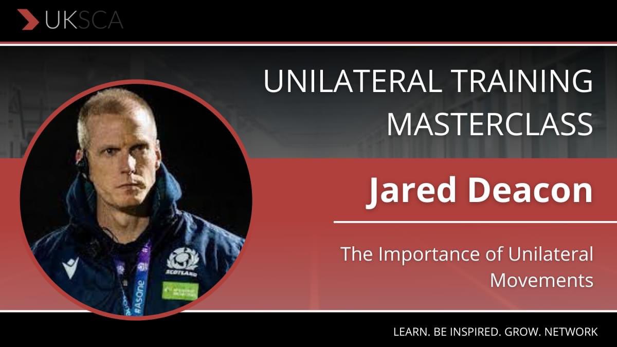 UNILATERAL TRAINING MASTERCLASS WITH JARED DEACON - UKSCA Annual Conference

Develop an understanding of the importance of unilateral movements and add to their range of strength, speed and power based options and how to evolve over the training cycle.