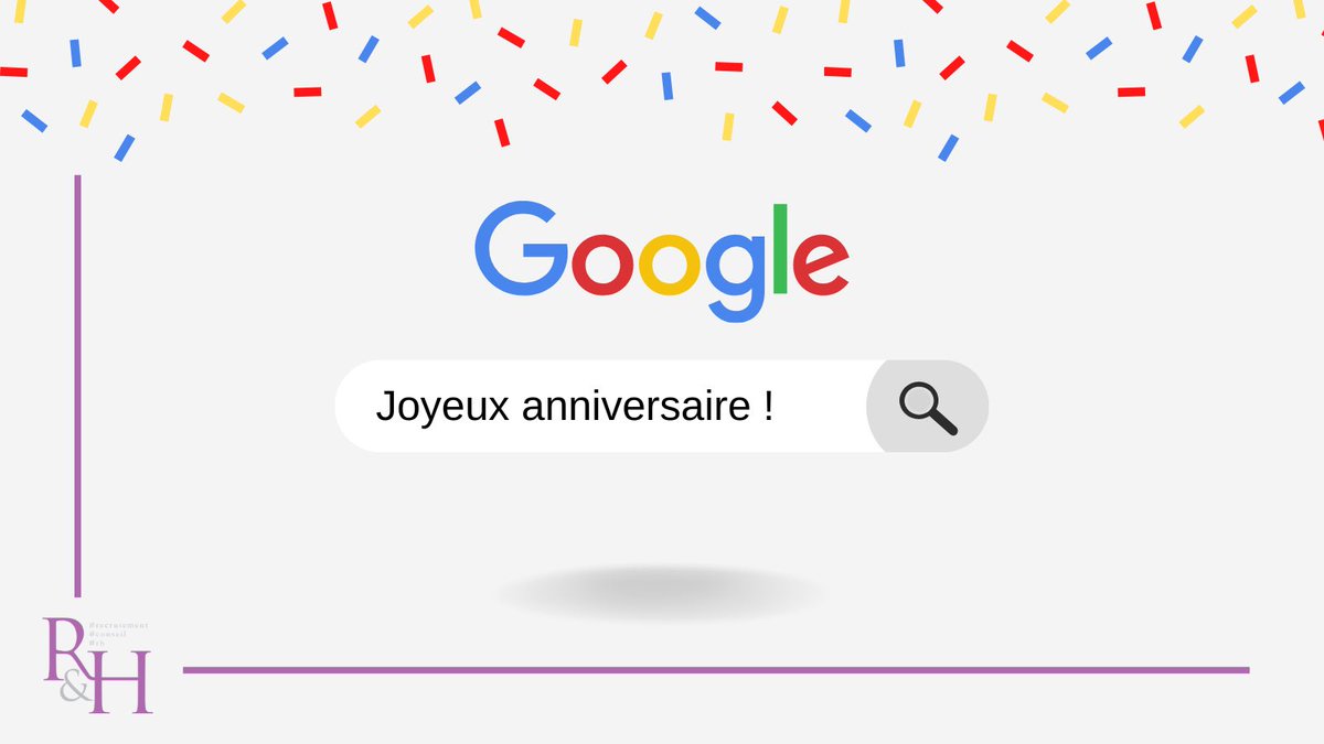 cabinetreth's tweet photo. Hier, Google fêtait son #anniversaire ! Enfin, pas tout à fait… 🤔
Le 27 septembre, nous célébrons l’anniversaire de #Google. 
En réalité, le 27/09 ne marque pas sa création, mais celle du premier #doodle publié en 2002 !
La création de l’entreprise remonte au 4 septembre 1998. https://t.co/97KyVoBDdB