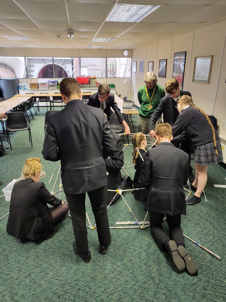 Thank you <a href="/BrooklandsMuseu/">Brooklands Museum</a> for a great afternoon. We really enjoyed making our geodetic dome.