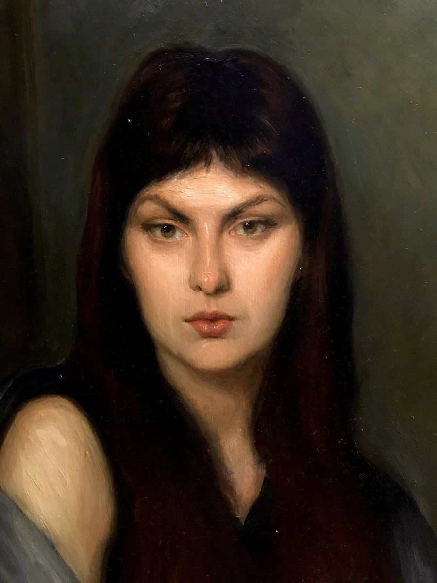 A detail from my painting “Enchanted” #oilpainting #portraitart #portraitpainting #art #contemporaryartist #peintureahuile #artistsontwitter