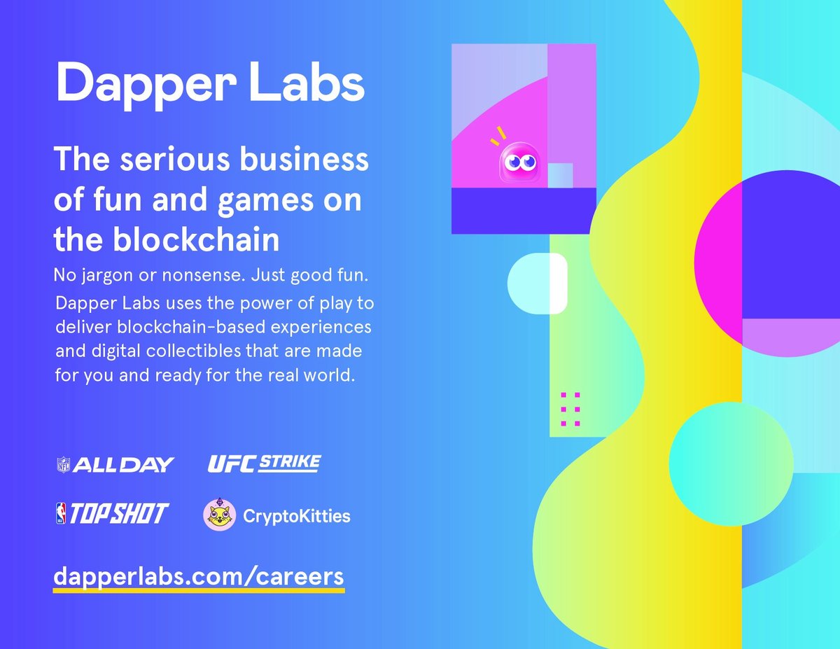 GopherCon's tweet photo. We’re excited to share that @dapperlabs is a Gold sponsor of #GopherCon! Visit the team Oct. 7-8 at their booth to learn how engineers use Go to build their open-source smart contract language, Cadence, which powers @flowblockchain, @nflallday, @nbatopshot, and more. #golang https://t.co/F95A2VIGHr