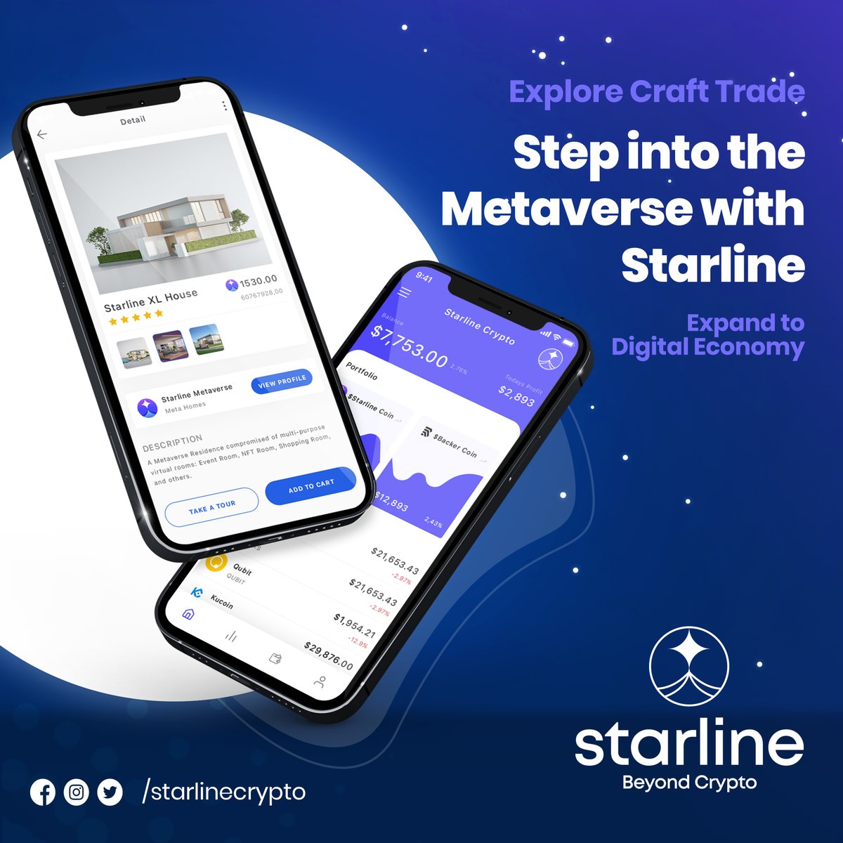 Starline_Crypto's tweet photo. Connect, play, express yourselves &amp; trade. Enter an open, expansive virtual world. Buy and personalise your own virtual lands &amp; homes, collect and build exciting items and meet new friends. https://t.co/FGjvhdHjw9