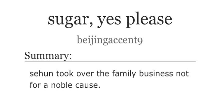 meansoak_'s tweet photo. sugar, yes please

— a #sexiu / #xiuhun fic

📌ch 1/?
📌3k w, english, not beta read
📌idol!xiu ; sug@rdaddy!hun
📌link: https://t.co/aEpSi4XhYt https://t.co/7GlpozrrXT