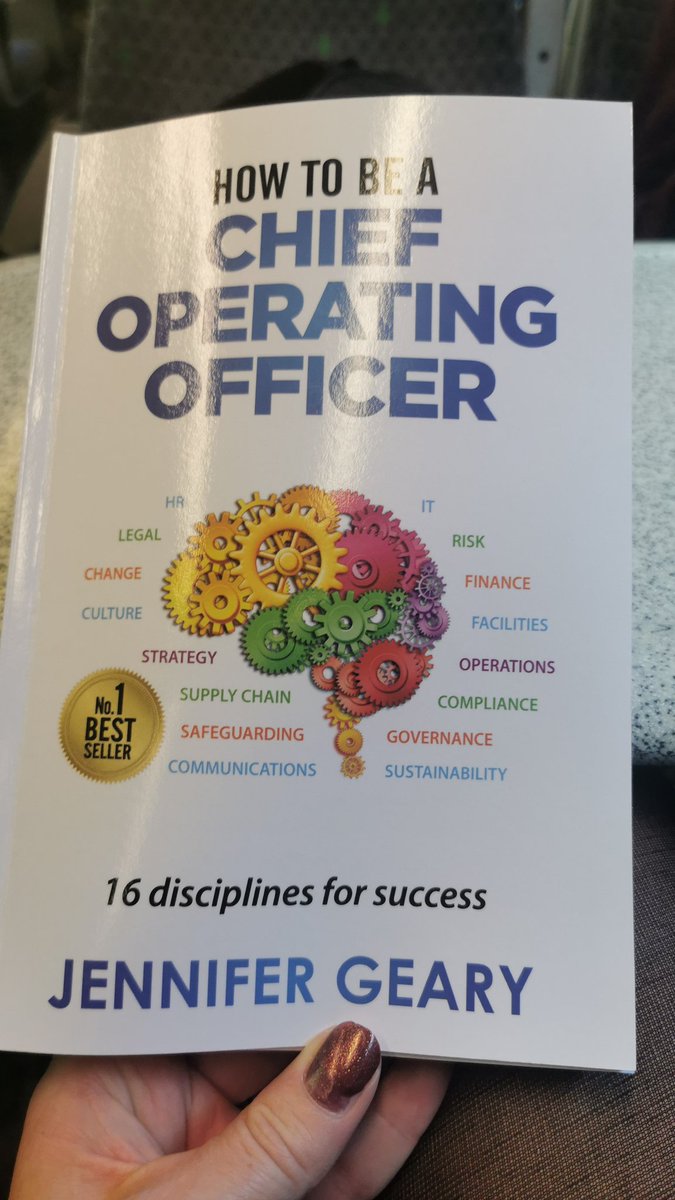 NaishJenni's tweet photo. Had an amazing and energising morning with @ForumStrategyUK at the COO network today. Enjoying the journey home with this fantastic book @gearyjen. https://t.co/DPPPYklBKN