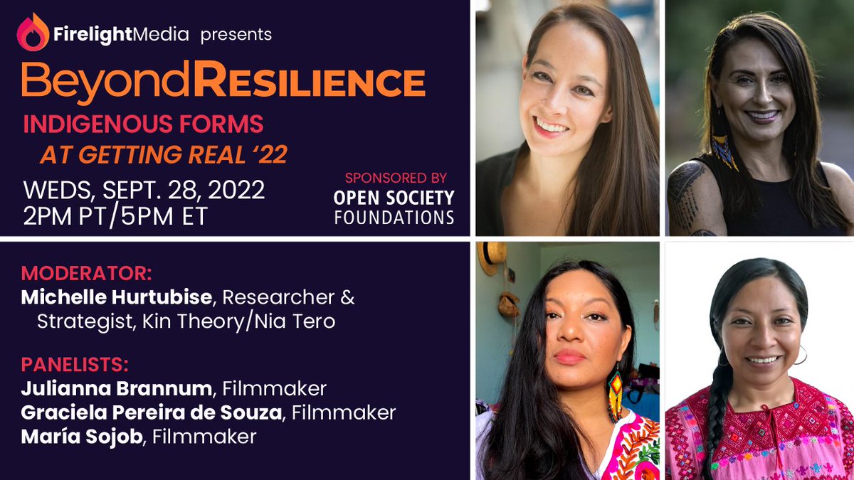 firelightmedia's tweet photo. UPDATE: Today's #BeyondResilience event, "Indigenous Forms," presented with @IDAorg at #docsgetreal, will take place over Zoom. Check your inbox for the link to join, and see you soon! https://t.co/05nAAWyhjA