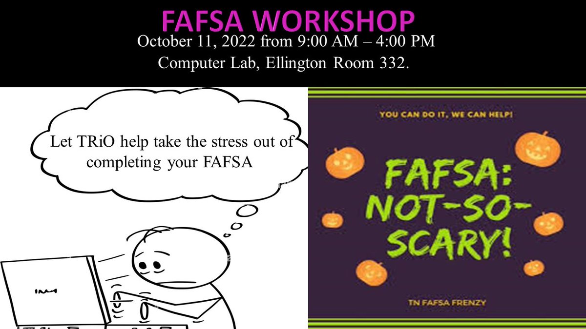 APSU_TRiOSSS's tweet image. NO STRESS Let us help!!