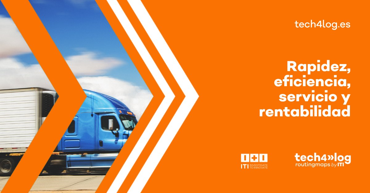 tech4log's tweet photo. ➡ Rapidez, eficiencia, servicio y rentabilidad.
Así es #RoutingMaps, una herramienta desarrollada por @ITI_TIC que te facilitará la gestión de tus clientes, la gestión de vehículos, conductores, pedidos de clientes, etc.
🌐 https://t.co/GAbTFPVcmF
#optimización #planificación https://t.co/sjgVbnakZ7