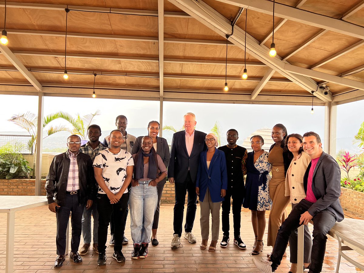 sarahrukundo22's tweet photo. It was a pleasure to host Peter Limbourg @dw_Limbourg, the Director General of @DeutscheWelle at the @WSH_Kigali where him &amp; the delegation, together with various founders and innovators discussed their experiences and challenges. #Rwanda https://t.co/10y3WWhv6h