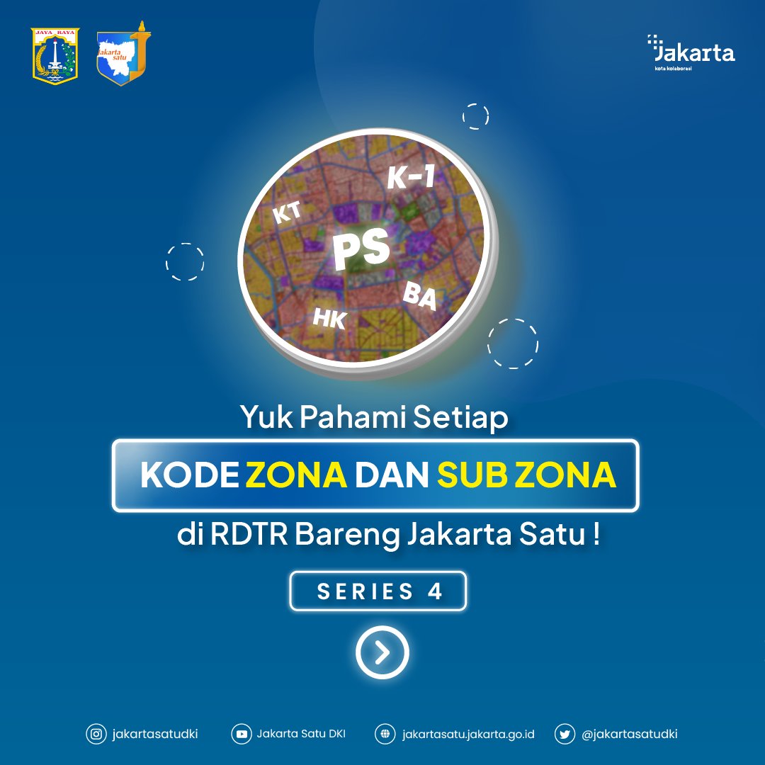jakartasatudki's tweet photo. Halo #SobJakartaSatu,
Kembali lagi nih kita bahas series lanjutan dari Zona dan Sub Zona RDTR yang ke-4 nih. Kira-kira kali ini membahas zona apa ya sob?
Yuk, simak series berikut!

@aniesbaswedan @ArizaPatria
@DKIJakarta @dinascktrpdki

#Zonasi #SubZona #RDTR #JakartaSatu https://t.co/Y58fvaGEY3