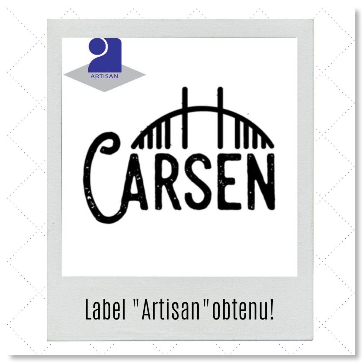 carsen44600's tweet photo. J’ai l’honneur d’avoir obtenu mon label ‘qualité artisan’ • #carsen • #bougiesnaturelles #ciredesoja #sansogm #mecheenlin #candle #candles • #brumes #parfumdambiance • #senteurs #sanscmr #sansphtalates #fragrance • #artisan #createur #madeinfrance • https://t.co/y4wbTdRzFd https://t.co/F54ILysX08