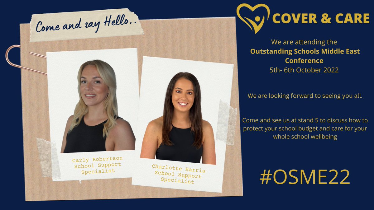 🌟One week to go! 🌟

We are super excited to be attending the Outstanding Schools Conference in Dubai next week, and meeting school leaders and staff across the region!

See you soon 🫶

 #osme22 #internationalschools #conference #outstandingschools