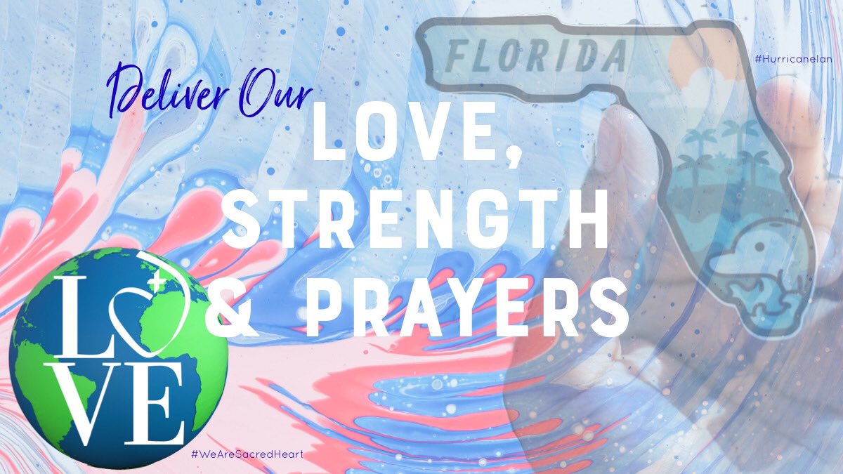 We send our continuous prayers for those in the path of #HurricaneIan #Florida 
God is with us in every storm
We pray for safety and protection
We pray for strength and refuge
We pray for peace
God is our solitary source of hope
Take care of our Earth and take care of each other