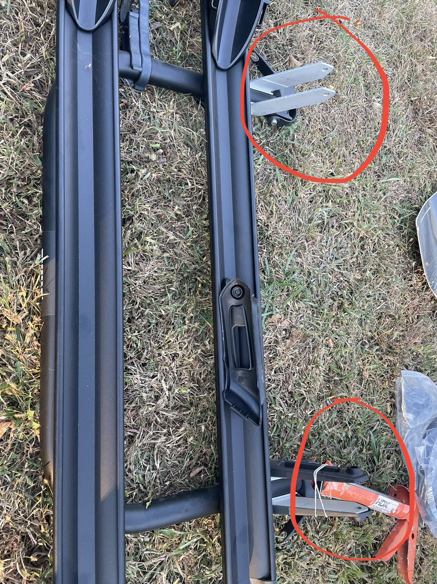 AdamHendren's tweet photo. I ordered spare parts for the Thule elite van xt and it didn’t come with the mounting hardware or plastic clips. @Thule hoping to get help with this ASAP. These specific parts aren’t listed in the spare parts on the site. I assumed it would come with. https://t.co/4spmhqD9Oz