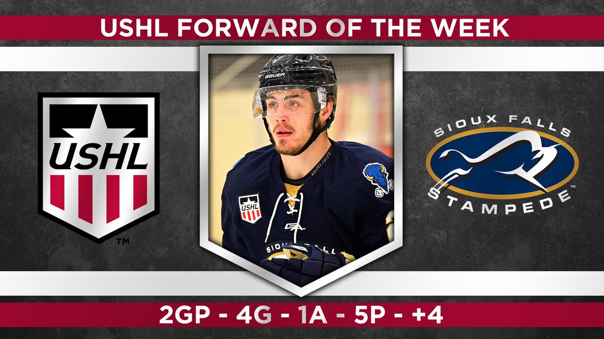 FORWARD OF THE WEEK

Sam Harris recorded his first career hat trick in the @sfstampede win Friday night, capping off a five-point week. #StarsRise @DU_Hockey