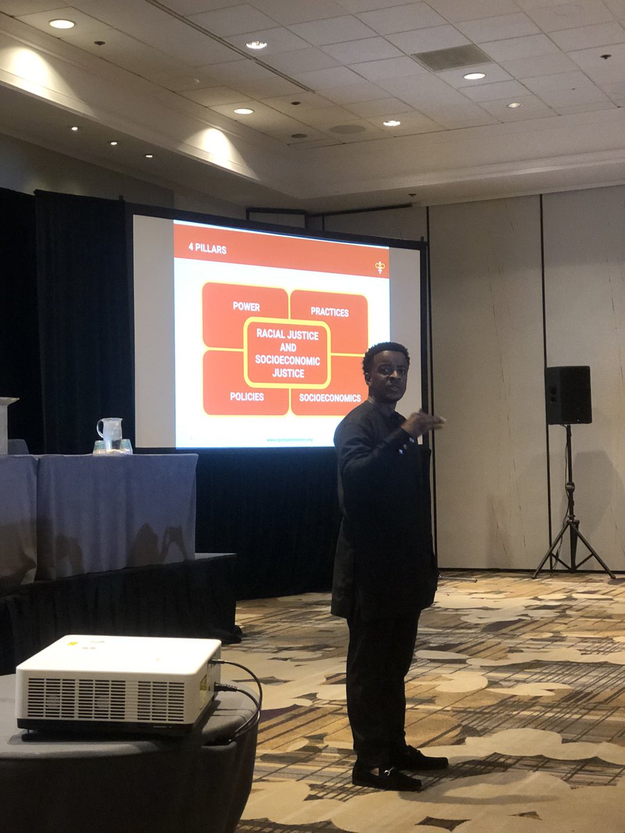 serratore4's tweet image. Honored to introduce @DrKChilds @MathEdLeaders #ncsm22 All of @openupresources reflect four pillars anchored to racial and socioeconomic justice.