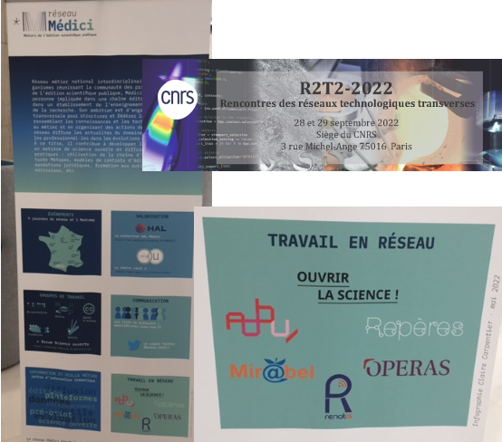 mirabel_revues's tweet photo. Aux journées R2T2 (rencontres des réseaux technologiques transverses) du @CNRS, le poster de @Reseau_medici fait notamment la part belle au travail en réseau.
@OPERASEU #RéseauRepères  @ReseauRenatis @ADBU_Officiel @ouvrirlascience @mirabel_revues https://t.co/6FiNegEz56