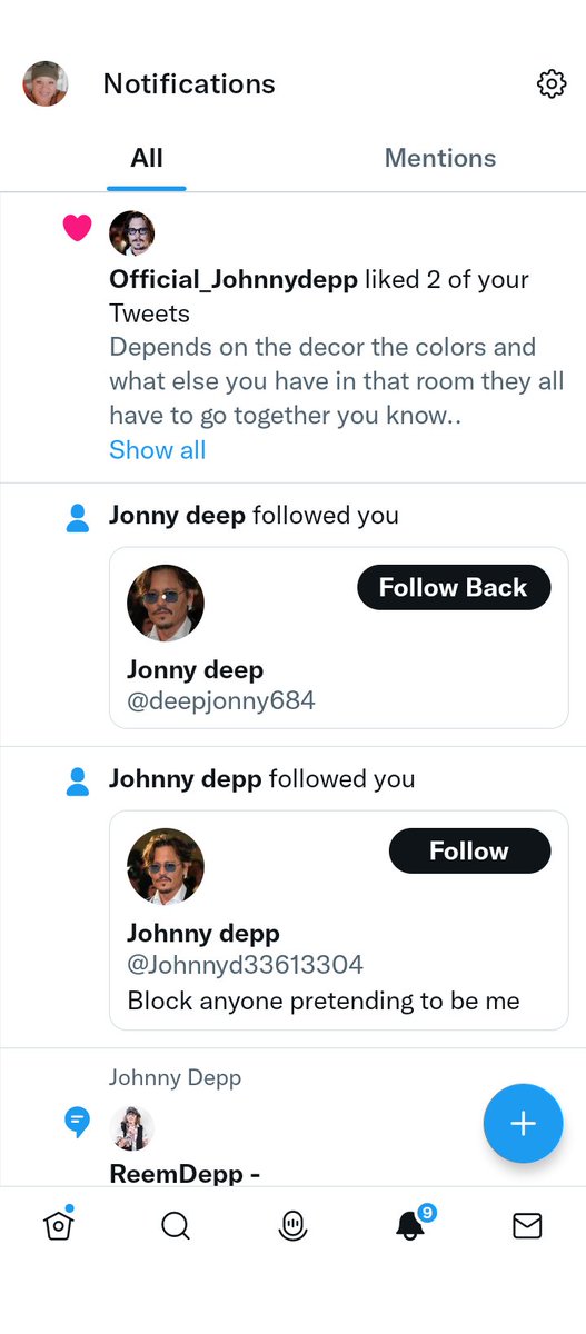 debraMalbert's tweet photo. So how many Johnny Depp's are there? All you imposters are like AH making a damn fool of yourselves ! NFT is what he lives by an yet here y'all are playing land of pretend..LIVE IN THE TRUTH .be who God made you to be an S,T,MADNESS 
@JohnnyDeppNFT  #JohnnyDepp https://t.co/f1UFufGknQ