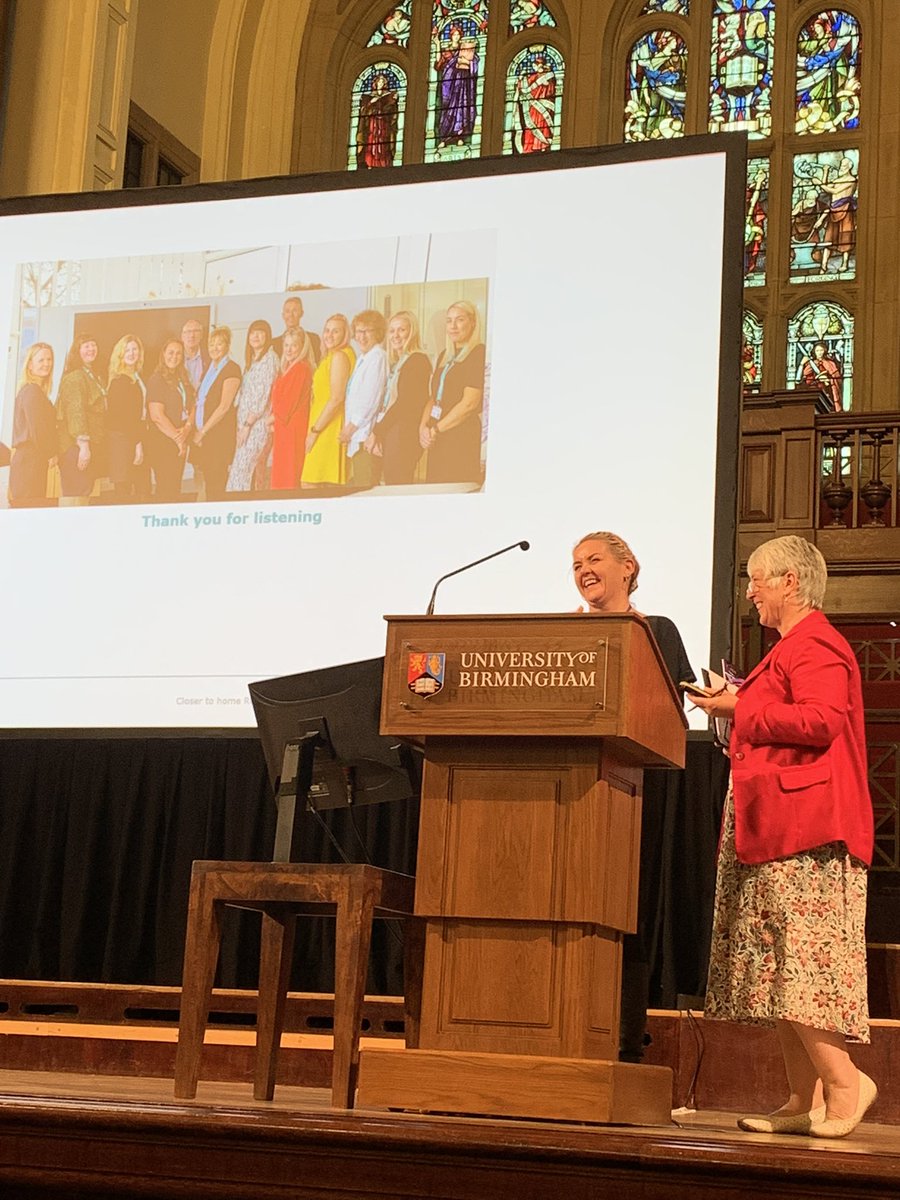 GuildRuby's tweet photo. #PENNA22 @missyswife giving a fantastic winners presentation. Amazing day celebrating @DementiaUK and the Closer to Home virtual clinic service https://t.co/M73hGY9D8a