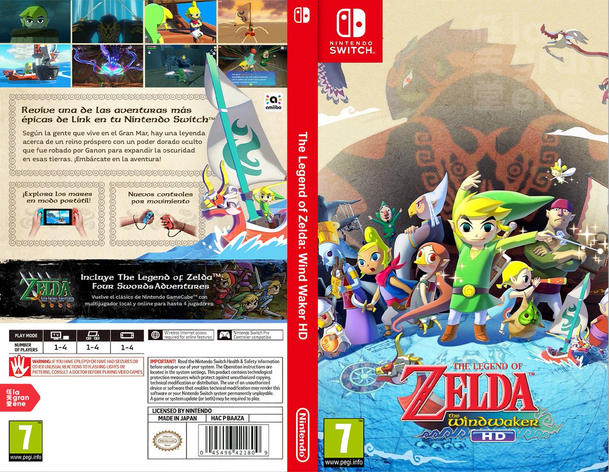 lagranene's tweet photo. ⚠️ FANMADE. No queremos hacer leña del árbol caído, pero aquí va uno de nuestros DESEOS más fuertes para el catálogo de #NintendoSwitch.

Hemos imaginado el lanzamiento de The Legend of Zelda: #WindWaker en la consola híbrida. ¿Seguís teniendo esperanza en su llegada? 😪 https://t.co/pCC7GcA4HE