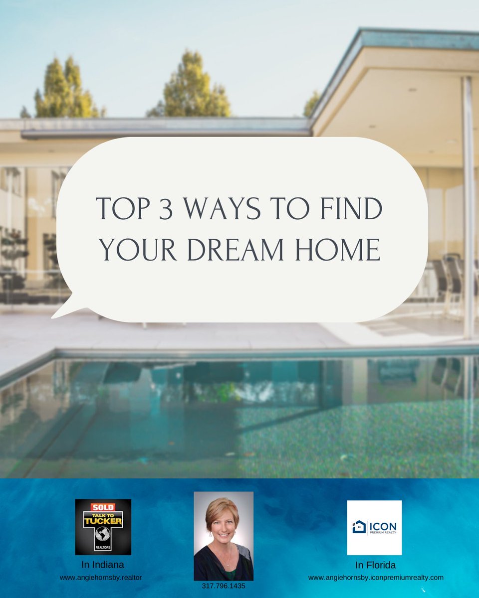 Angie46143's tweet photo. Here are 3 things to look out for when trying to find your dream home!

1.) Hire a knowledgeable real estate agent.

2.) Make a list of your non-negotiables. 

3.) Create a search in the areas where you want to live the most. https://t.co/YIDv72RJmt