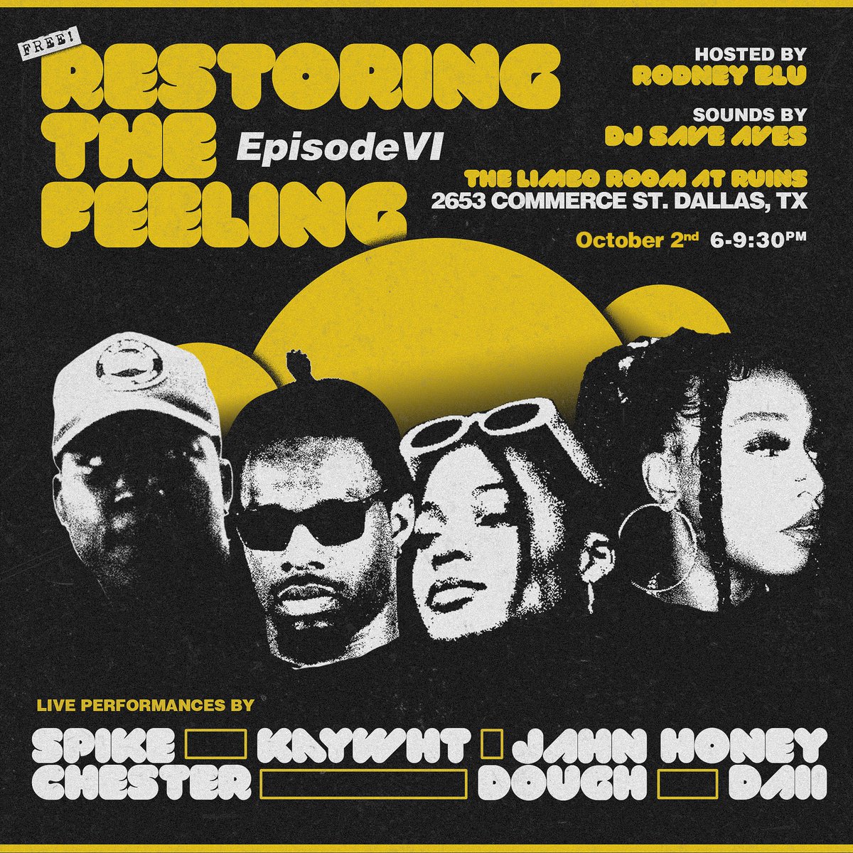 TheHealthClub (@healthclubrx) on Twitter photo THIS SUNDAY!
catch <a href="/JahnDough7203/">Jahnny Duffle</a> LIVE at Ruins in Deep Ellum at Restoring the Feeling VI.
show starts at 6 PM.
Admission is FREE. THIS SUNDAY!
catch <a href="/JahnDough7203/">Jahnny Duffle</a> LIVE at Ruins in Deep Ellum at Restoring the Feeling VI.
show starts at 6 PM.
Admission is FREE.