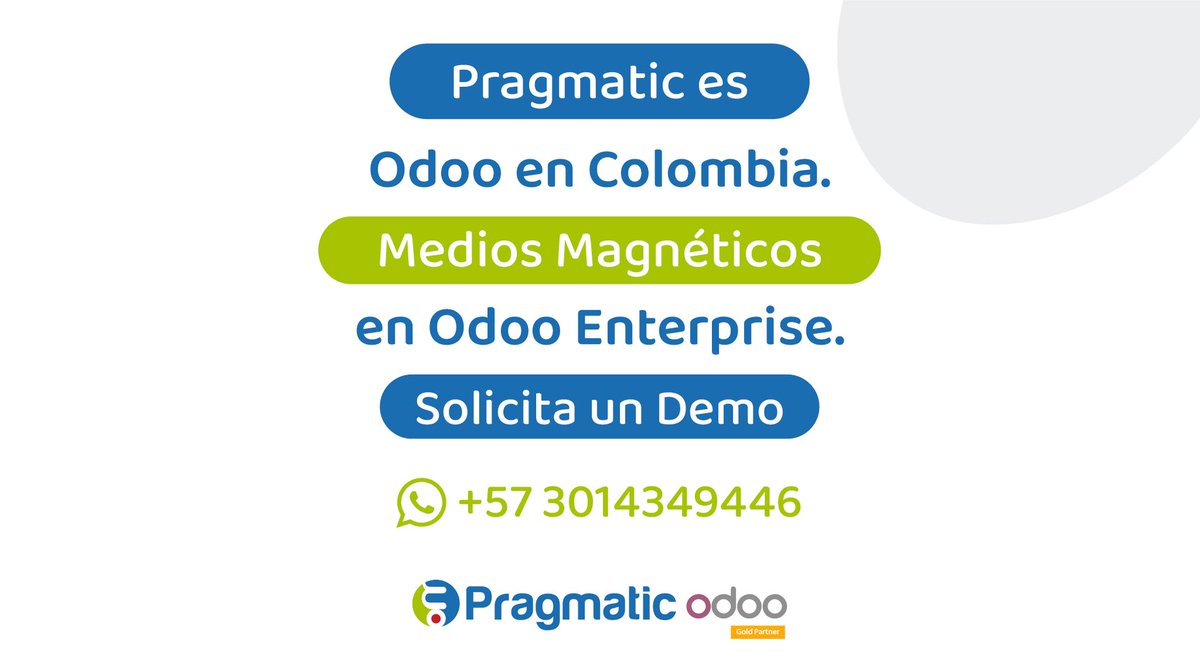 pragmaticsas's tweet photo. Nuestra Suite de Localización cuenta con el Módulo de Medios Magnéticos para Odoo Enterprise. ¡Optimiza el tiempo de tu equipo contable! 🧐

Contacta a nuestro equipo de ventas al WhatsApp: https://t.co/sbqr4djj6o 

#Odoo #Exogena #MediosMagneticos #DIAN https://t.co/C7bHs9qbvo