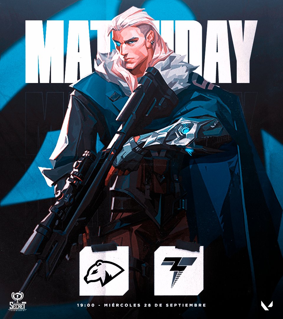 SuaEsports's tweet photo. MATCHDAY | #Valorant
Nuestro camino por el Lower Bracket continua esta tarde. Ganamos o nos vamos a casa.
¡CONFIAMOS EN LA #K8NETA! 🫡
🏆 @SecreTournament
🆚 @RecreThunder
⏰ 19:00 https://t.co/7u2wZJJv5G