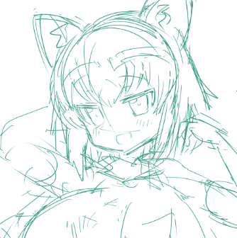 ラフィサタ途中なんだけどアライさん描きたくなってきちゃった 