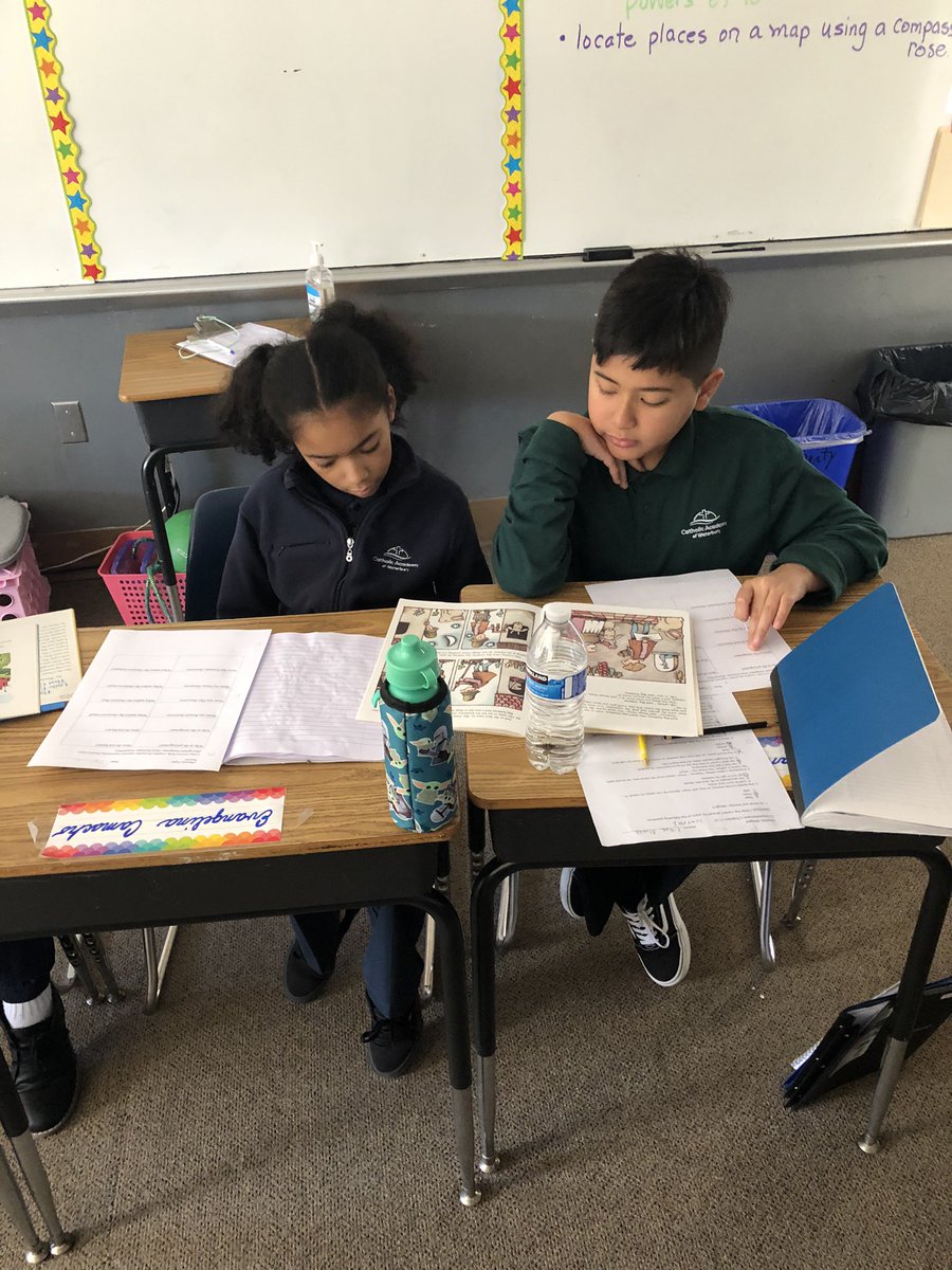 MrsMGallo's tweet photo. Determining character types using picture books. Protagonist/antagonist; static/dynamic; round/flat. @CAWaterbury #cawstrong #standup4caw https://t.co/UIaZ9rkQf9