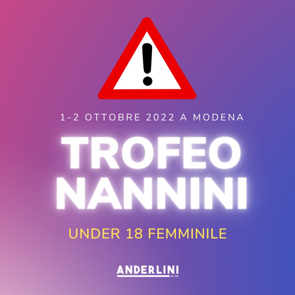 Anderlini (@sdpanderlini) on Twitter photo 🚨 ATTENZIONE: a causa di un ritiro, si è liberato un posto per la categoria UNDER 18 FEMMINILE per il Trofeo Nannini in programma questo weekend a Modena! 🚨
Per info e iscrizioni, contattare eventi@scuoladipallavolo.it 🚨 ATTENZIONE: a causa di un ritiro, si è liberato un posto per la categoria UNDER 18 FEMMINILE per il Trofeo Nannini in programma questo weekend a Modena! 🚨
Per info e iscrizioni, contattare eventi@scuoladipallavolo.it