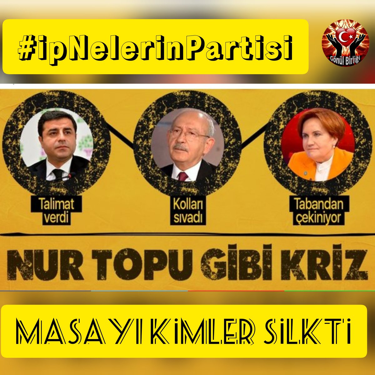 6+1 Benzemez Değil!
Aksine Hepsi Aynı Kapının Paspası, Aynı OKun Soyu
👇
MASAYI KİMLER SİLKTİ
#ipNelerinPartisi
👆
Sende bu tweeti alıntıla
İPSİZ SAPSIZLARA geçit 
vermeyen YİĞİTLERİ etiketle
@hasan_altnata1
@41_YAgiz
@CahitYarba25
@TURKOGLU_42
@AsiLaz_61
@hanife_kenan
@66Sadi66