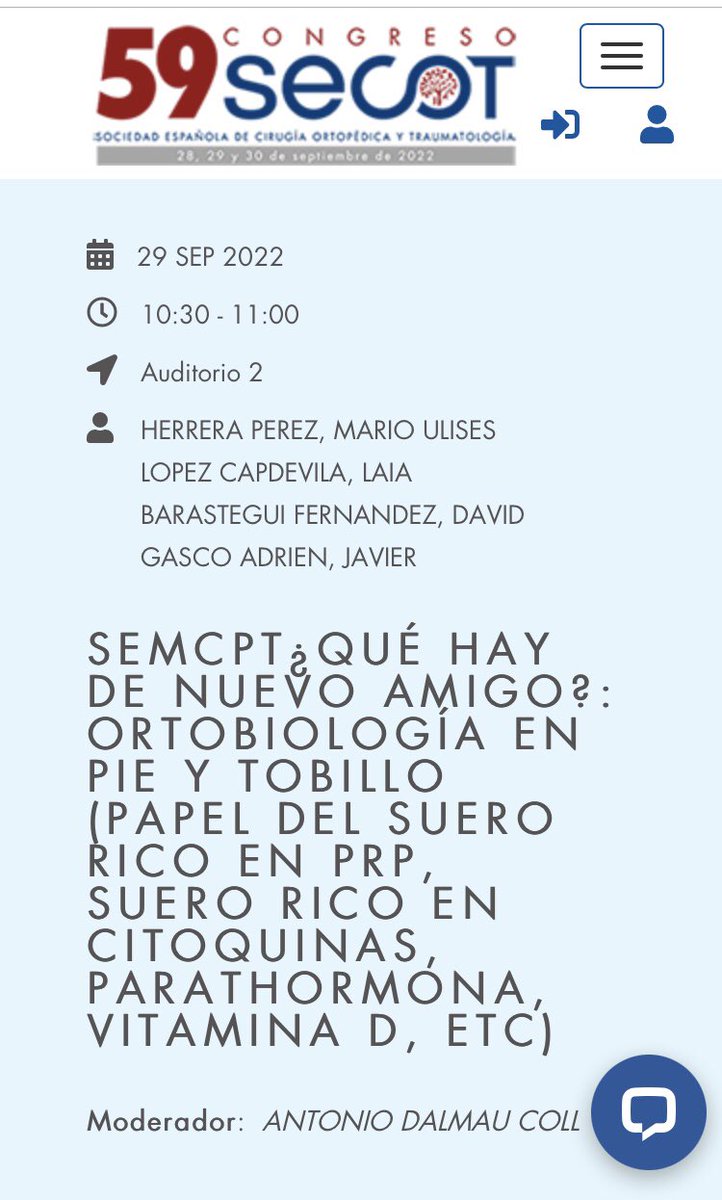 TR_Qrem's tweet photo. #SECOT2022
Mañana 29 de septiembre a las  10:30 - 11:00 en el Auditorio 2 

SEMCPT
¿QUÉ HAY DE NUEVO AMIGO?:
ORTOBIOLOGÍA EN PIE Y TOBILLO (PAPEL DEL PRP, SUERO RICO EN #CITOQUINAS, PARATHORMONA, VITAMINA D, ETC) https://t.co/9VM6kdwyIa