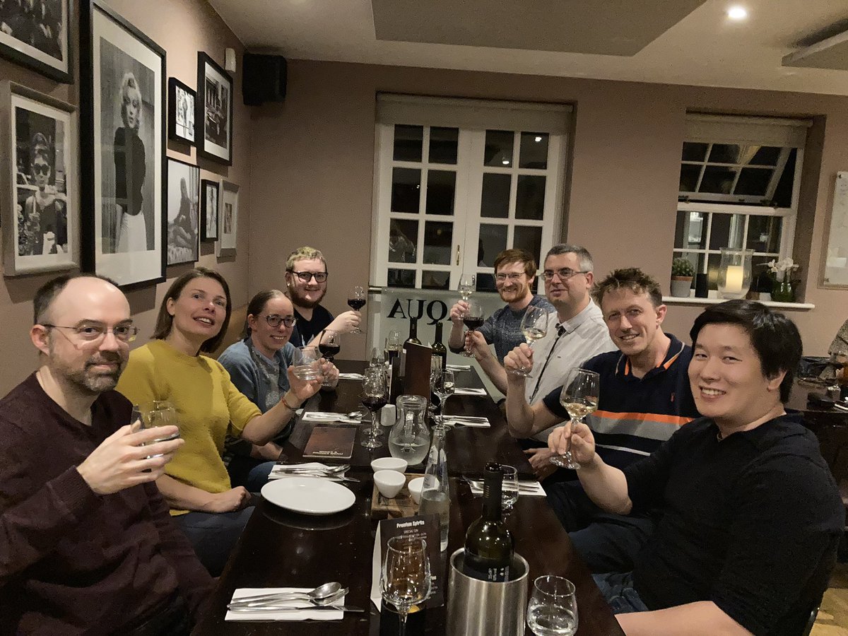 JEOLEUROPE's tweet photo. Last weeks #SerialEM workshop concluded with a group dinner, fantastic end to a great week with even better company
Thanks again to @CUIKCL1 for all their support https://t.co/c2KTj7jRTW