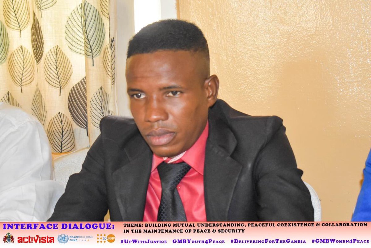 ActivistaGambia's tweet photo. #PeaceBuilding is a multi-institutional responsibility that need a good Civil-Secuerity relationship. 

Currently engaging on #InterFace dialogue between GambiaPoliceForce, Civil Society and movement leaders targeting 4️⃣5️⃣ participates for 2 day

#GMBYouth4Peace 
@UNFPATheGambia https://t.co/AIwoc1XdPe