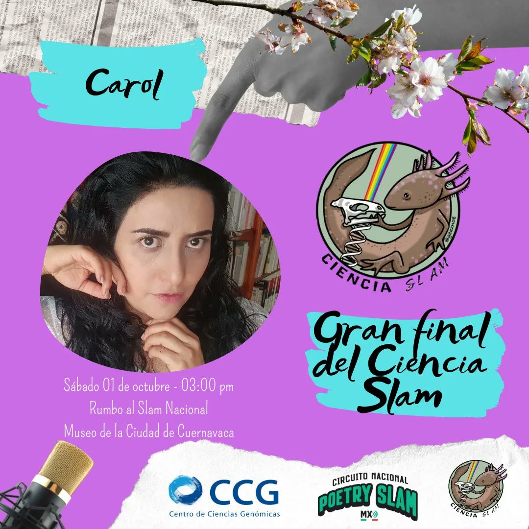 CienciaSlam's tweet photo. Conoce a nuestros y nuestras finalistas que estarán presentes en el MUCIC el sábado 01 de octubre en nuestra gran final.
Vengan a echarles porras y a escuchar todo lo que nos tienen que decir. Vamos rumbo al Slam Nacional.
3, 2, 1... Ciencia Slam!!! https://t.co/QQ6SpECQud