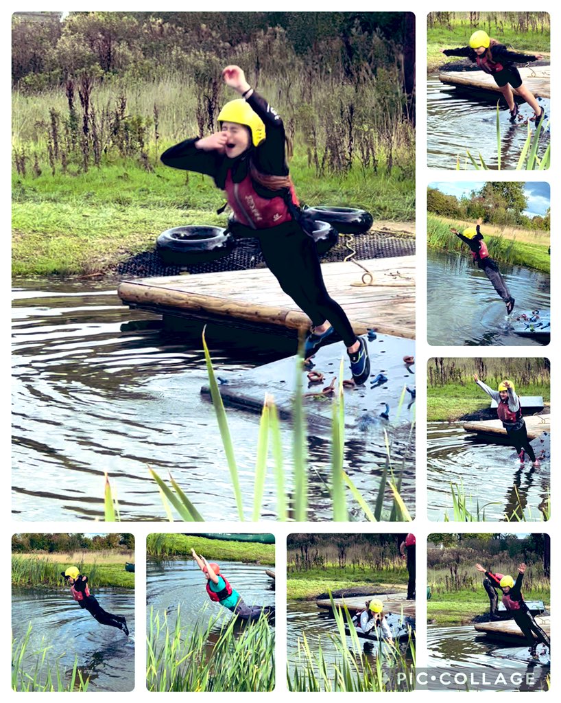 Year6TSP's tweet photo. Seems some of #Cragggroup were disappointed the rafts worked after all! Taking the plunge into the cool waters of @RealRobinwood after a successful sail! 🤿 #bravemoves #enjoy 💙 https://t.co/qTHI6ycdoo