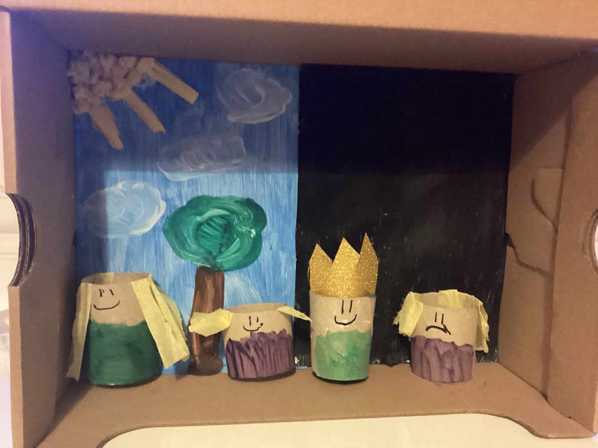 MrStephenson5's tweet photo. Some more fantastic submissions from 7EHU for Ovid in the West! Ava has made a cake of Pandora's box. Osh has created a stop motion video and Faith has created a craft piece on Persephone eating the pomegranate seeds! @StCyresEnglish @mrsbgteach @CyresYr7  👏🌟 https://t.co/ts2fVsVdTH