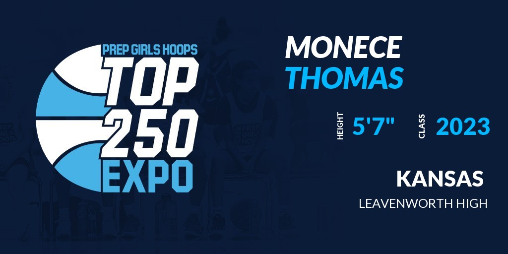 Welcome Class of 2023 Monece Thomas (<a href="/Monece4/">Monece</a>) of Leavenworth High HS to the <a href="/PGHKansas/">Prep Girls Hoops Kansas</a> Top 250 Expo @ Okun Fieldhouse. 

🔥🏀 #PGHKansasTop250 🏀🔥

More Info! 👇  
events.prepgirlshoops.com/e/558/register…