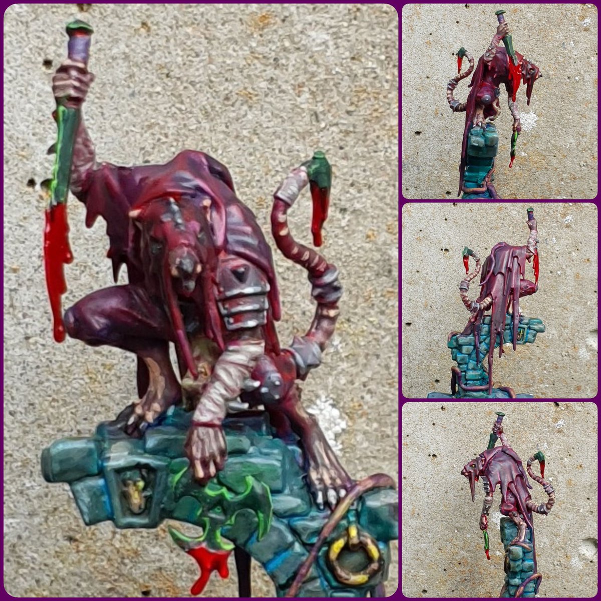 Heed_Paints's tweet photo. Yes yes, its a perfect place to wait 

Then stab stab 🐀🗡 kill kill

Completed Skaven Deathmaster tried a couple of things, pretty happy how its come out

#WarhammerCommunity #skaven #deathmaster #claneshin #paintingwarhammer #ratholder https://t.co/xPlek0JyDu