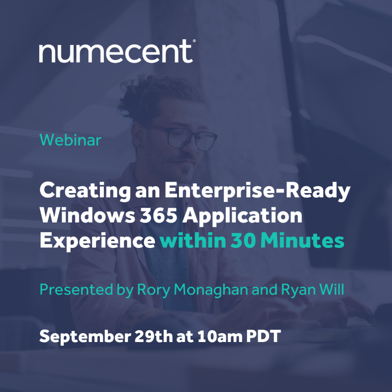 Numecent's tweet photo. Don't wait! There is only one day left to register for our webinar demonstrating how to rapidly establish enterprise-grade application management capabilities on Windows 365 with Cloudpager.

Register Now: https://t.co/9L69iDlua1